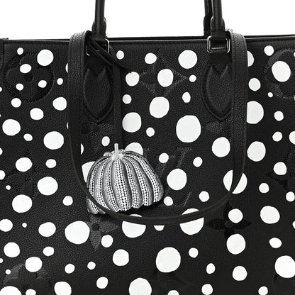 Louis Vuitton Monogram Kusama Dots Onthego MM Black White 8 of 10