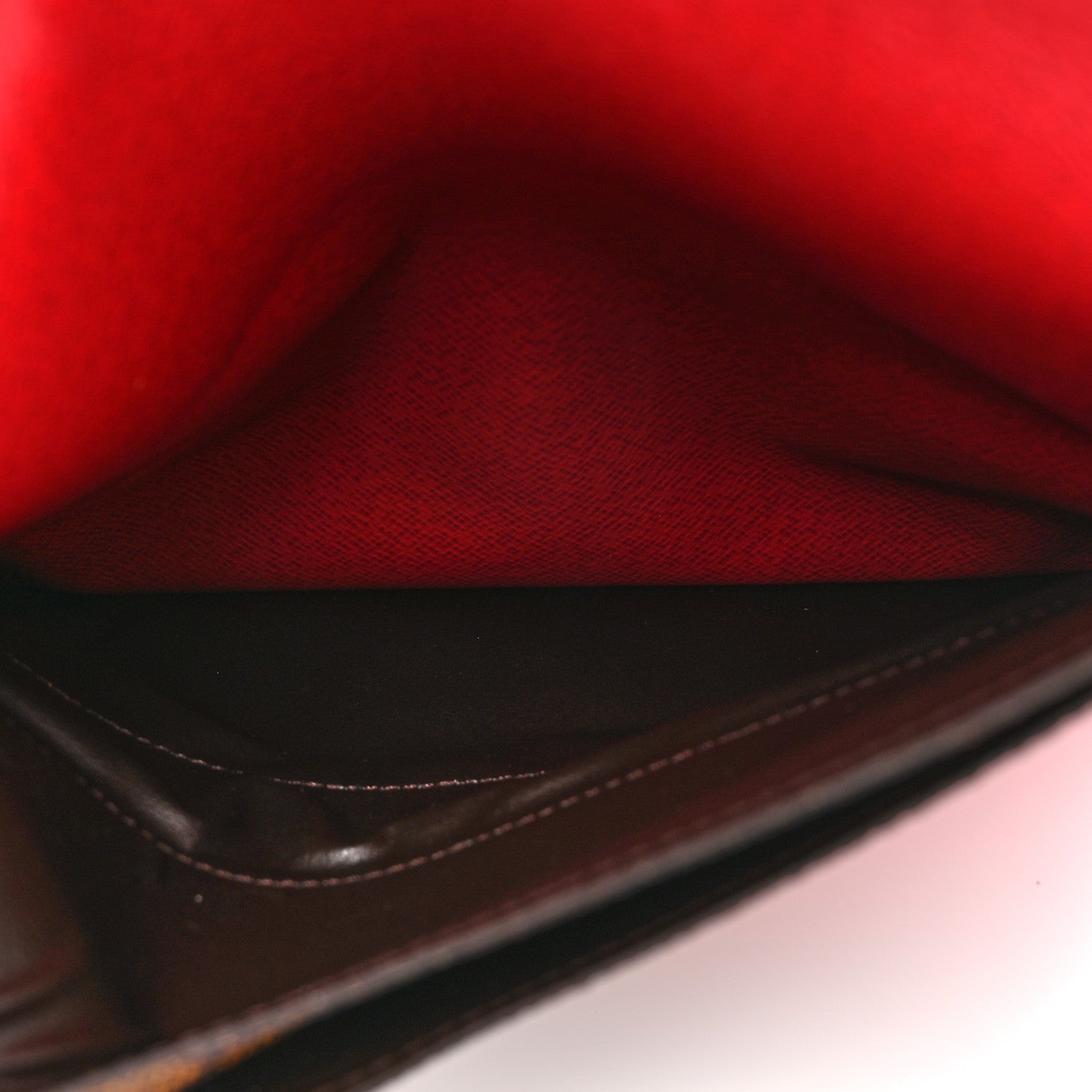 Louis Vuitton Damier Ebene Josephine Wallet Red 6 of 8