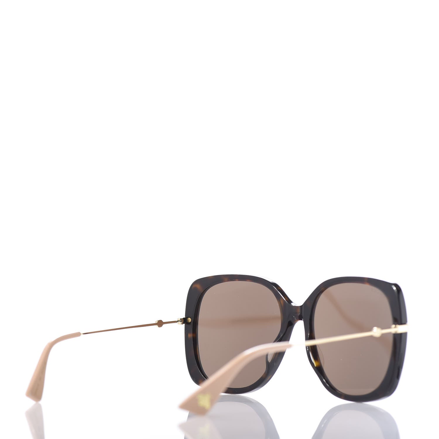 Gucci Square Frame GG0511S Sunglasses Havana Brown Gold 644503