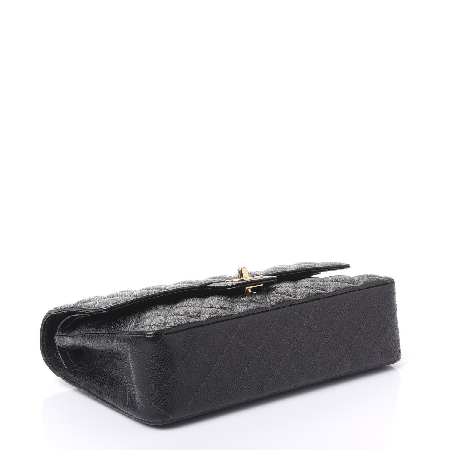 Chanel Caviar Quilted Medium Double Flap Black 3 of 10