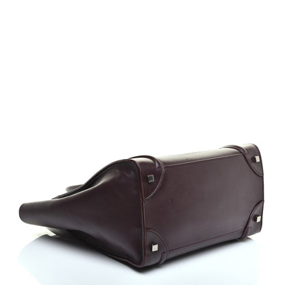 Celine Smooth Calfskin Mini Luggage Burgundy 4 of 8