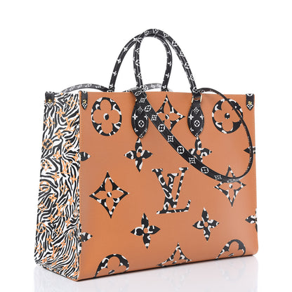 Louis Vuitton Monogram Giant Jungle Onthego GM Ivory 3 of 11