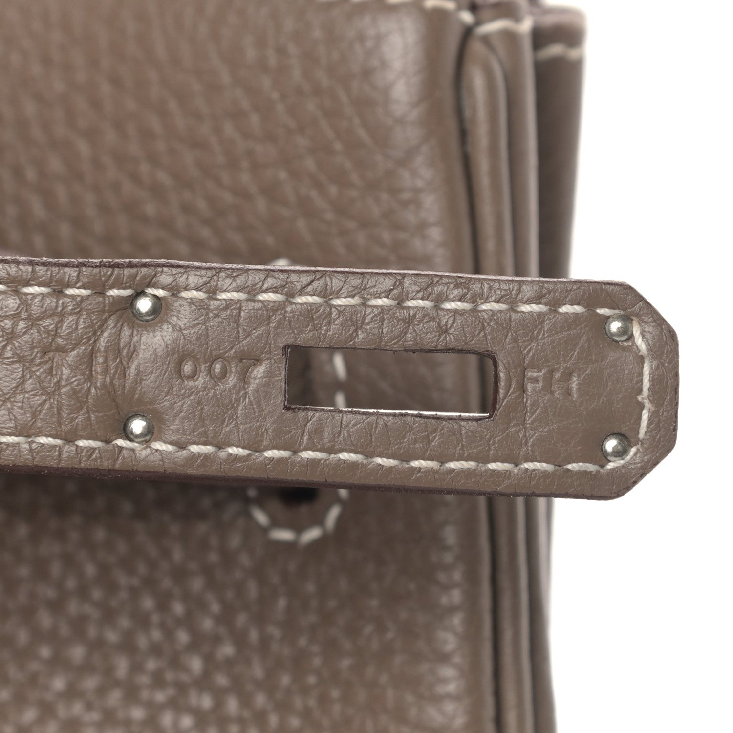 Hermes Taurillon Clemence Birkin 35 Etoupe 7 of 17