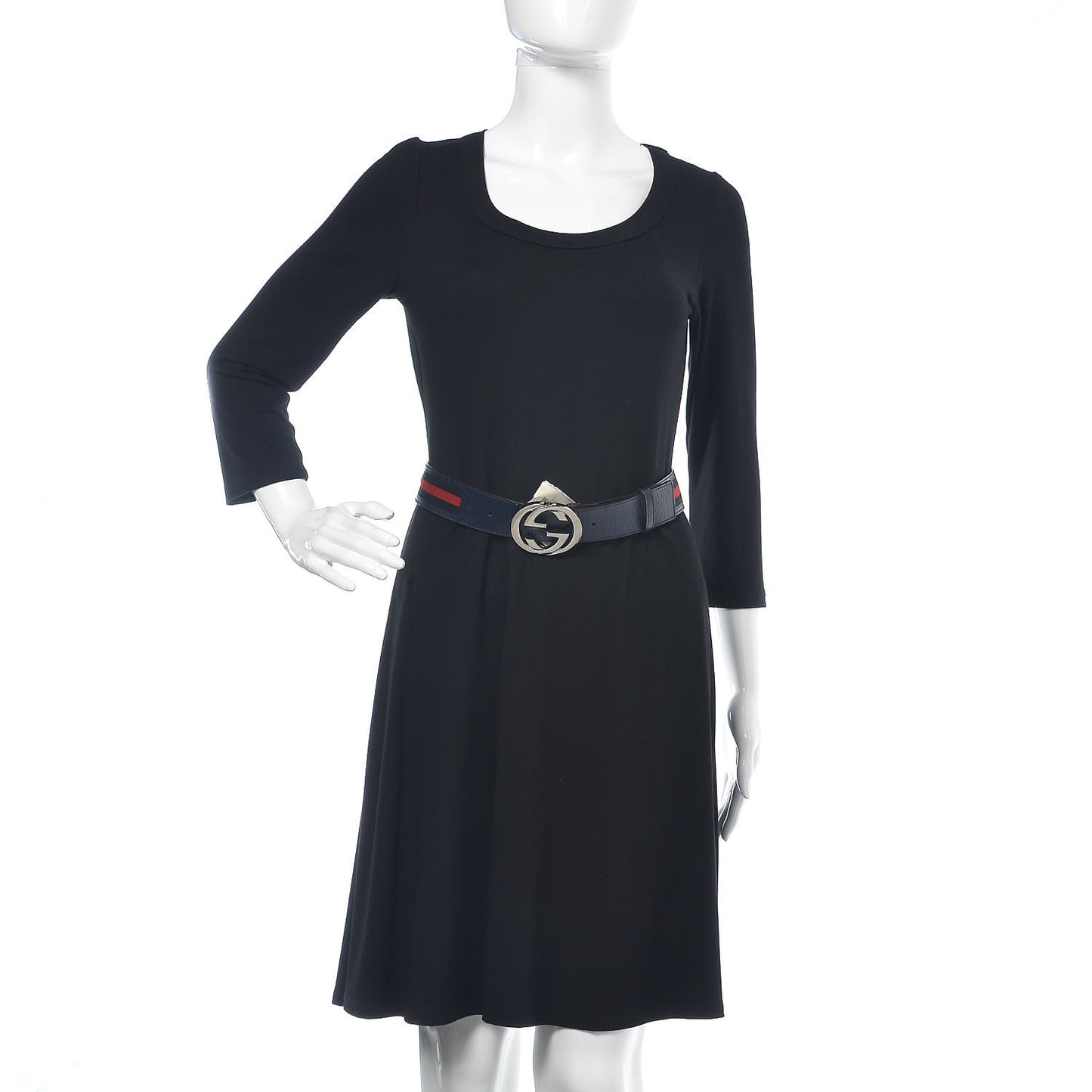 Calfskin Web Interlocking G Belt 75 30 Navy