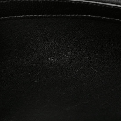 Saint Laurent Grain De Poudre Matelasse Chevron Monogram Chain Wallet Black 8 of 8