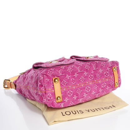 Louis Vuitton Denim Baggy GM Fuchsia 4 of 7