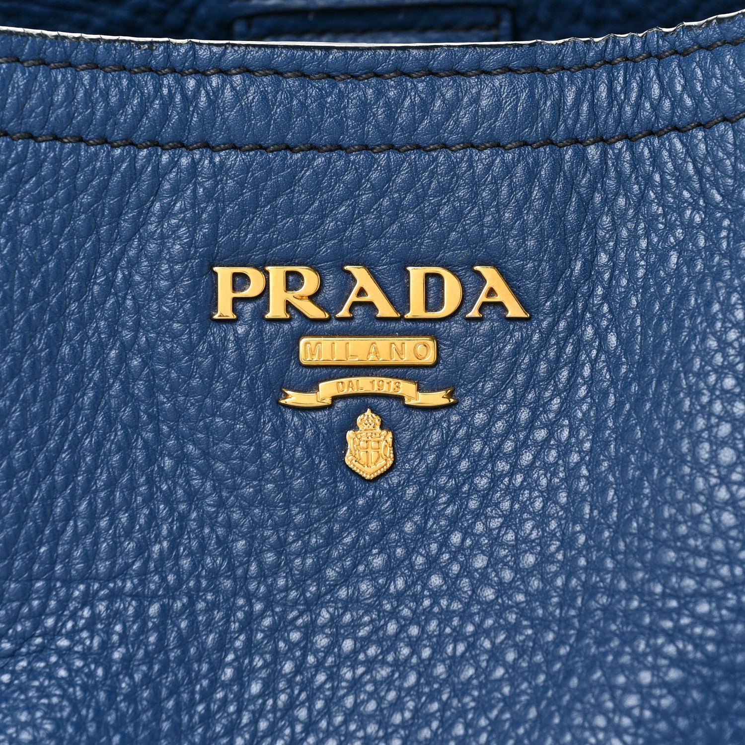 Prada Vitello Daino Tote Cobalto 7 of 15