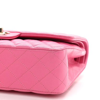 Chanel Caviar Quilted Medium Double Flap Pink 8 of 8