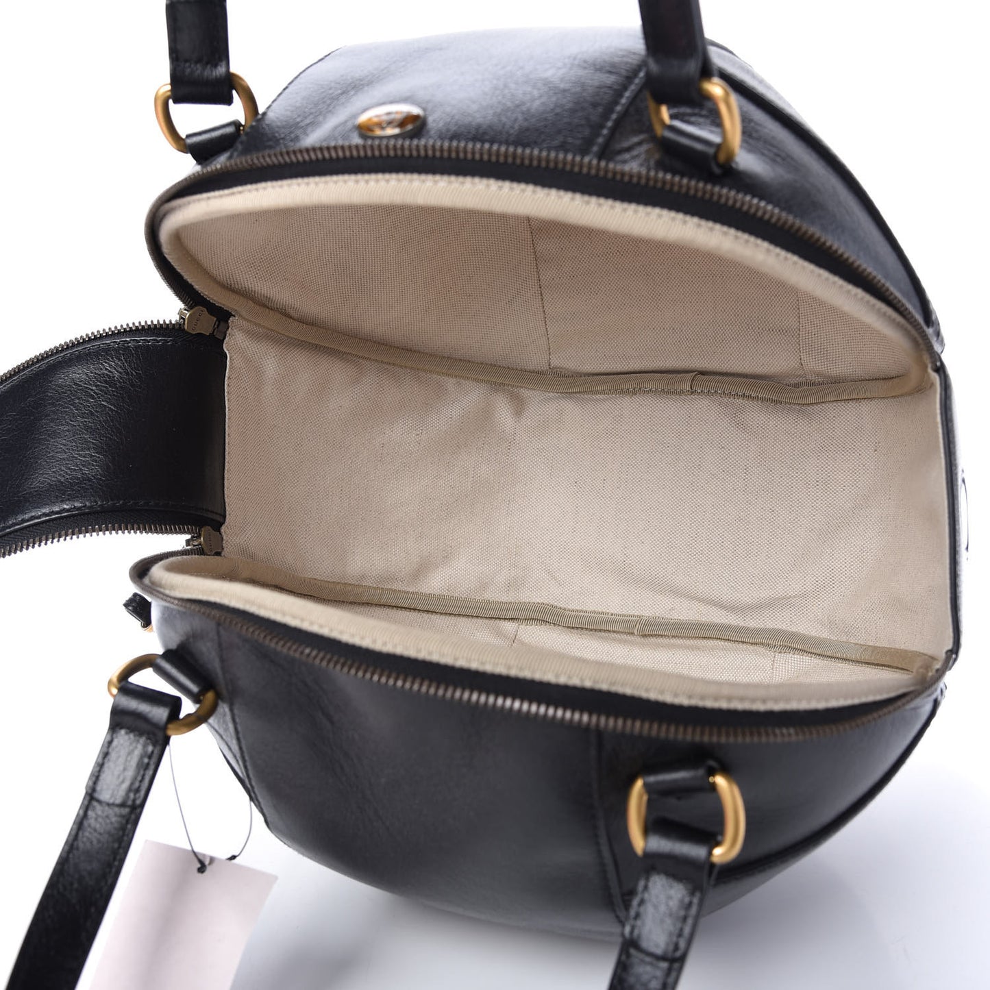 Piuma Lux Energy Large Tifosa Basketball Shaped Shoulder Bag Black