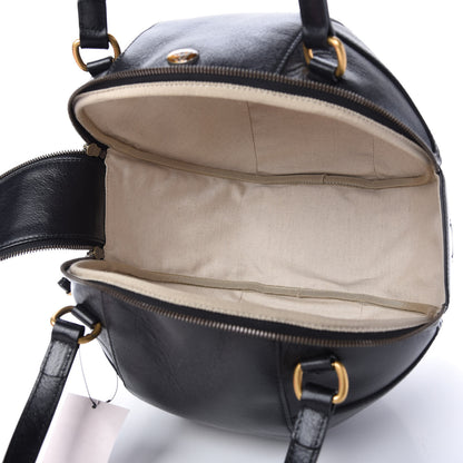 Gucci Piuma Lux Energy Large Tifosa Basketball Shaped Shoulder Bag Black 5 of 12