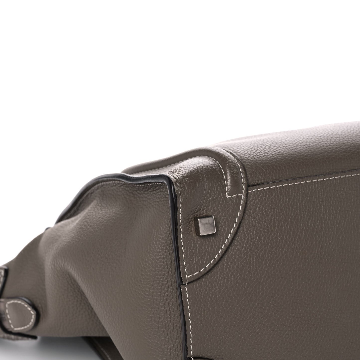 Drummed Calfskin Mini Luggage Souris