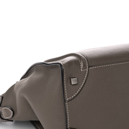 Celine Drummed Calfskin Mini Luggage Souris 12 of 17