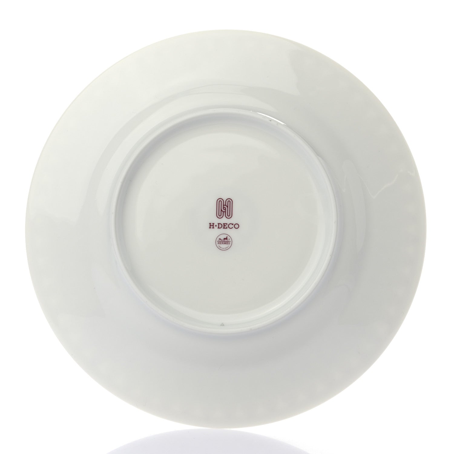 Hermes Porcelain H Deco Dessert Plate Rouge 2 of 7