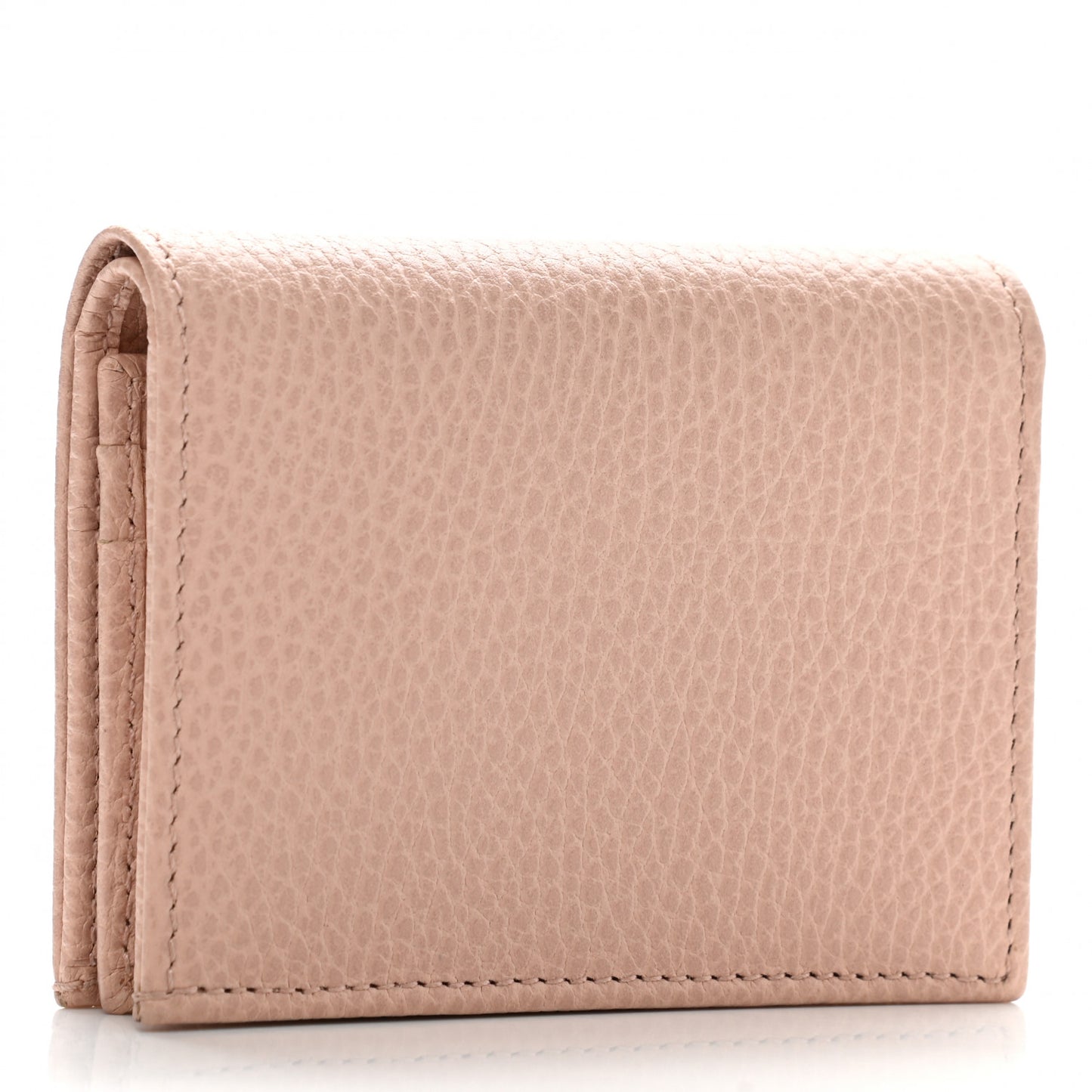 Dollar Calfskin GG Marmont Card Case Perfect Pink