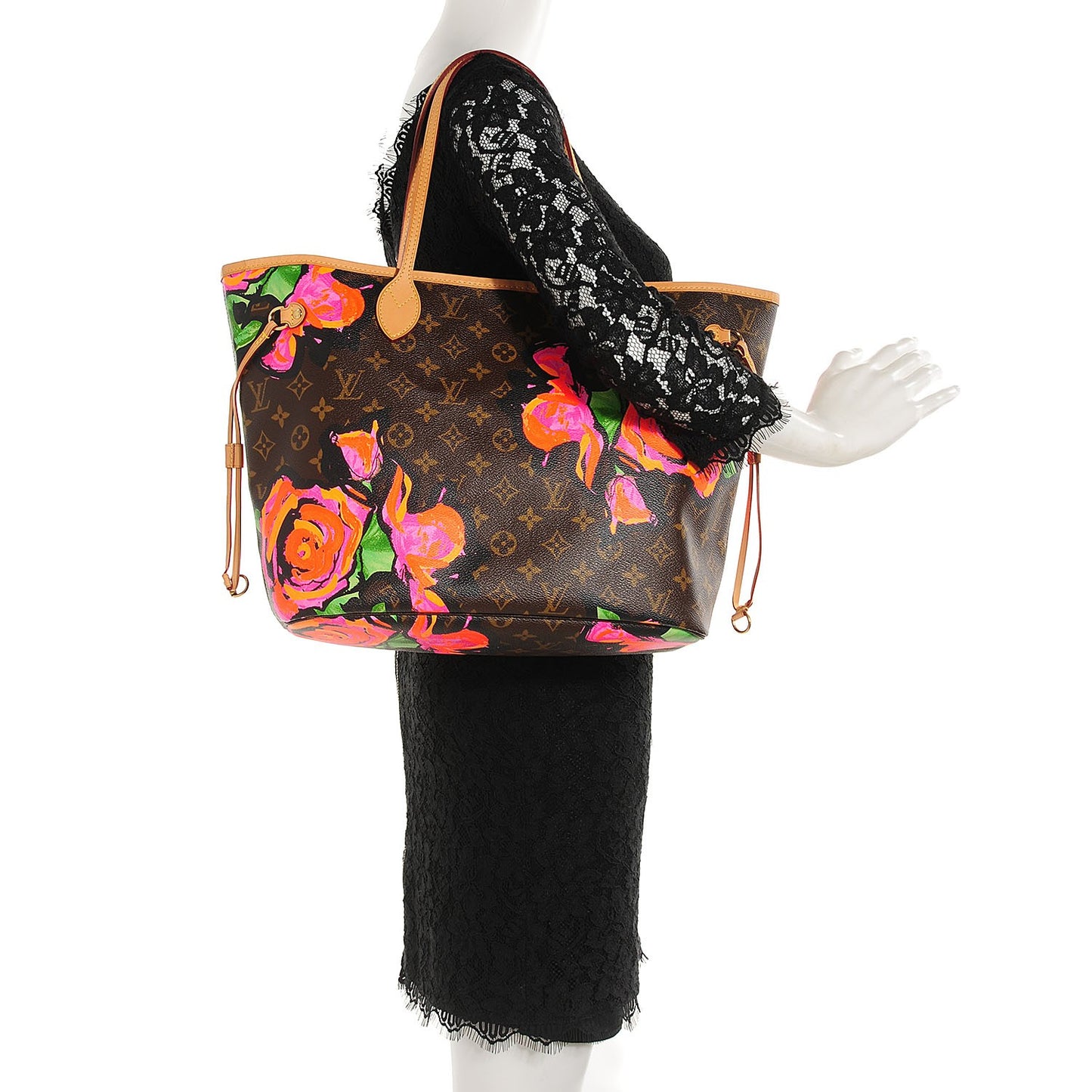 Monogram Roses Neverfull MM