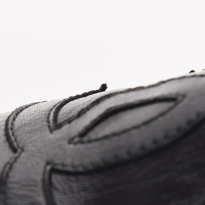 Chanel Lambskin CC Espadrilles 36 Black 8 of 14