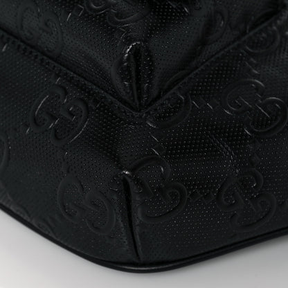 Gucci Calfskin GG Tennis Embossed Pocket Belt Bag Black 10 of 13