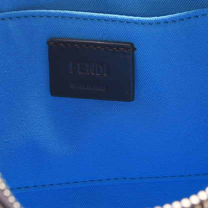Fendi Zucca Spalmati Vitello Elite Pochette Tobacco Turchese 6 of 10