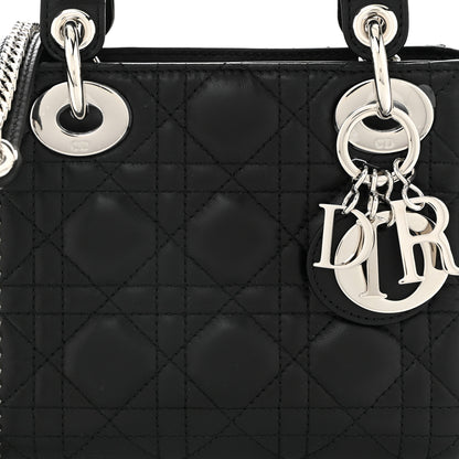 Christian Dior Lambskin Cannage Mini Lady Dior Black 8 of 10