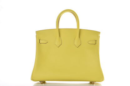 Hermes Swift Birkin 25 Lime 4 of 32