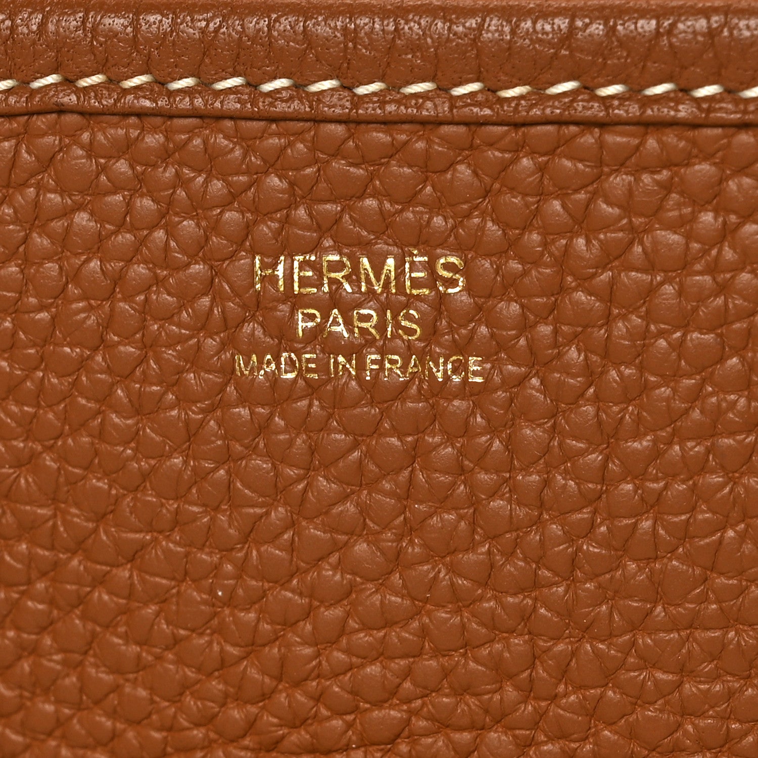 Hermes Taurillon Clemence Evelyne III GM Gold 6 of 10