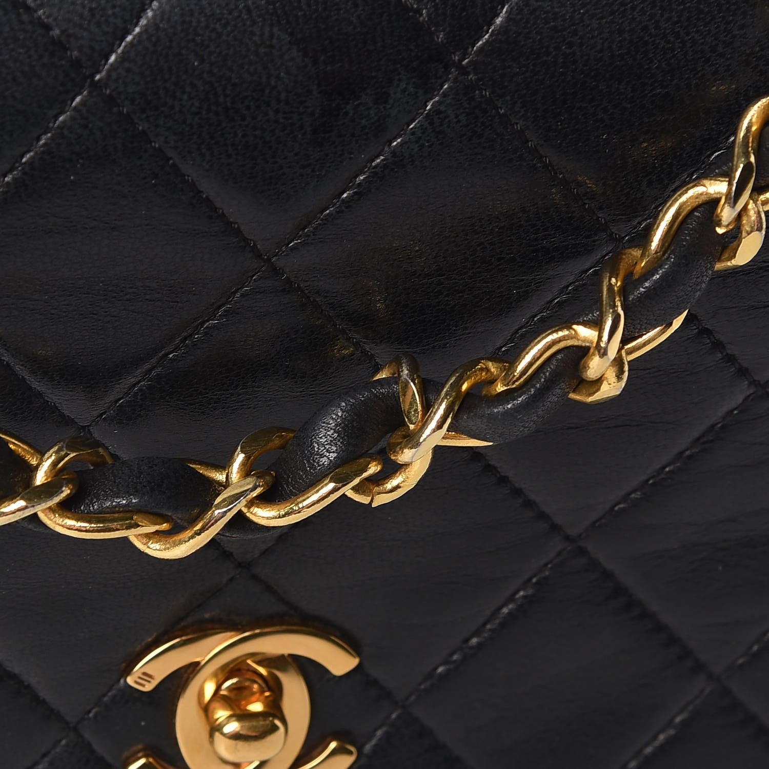Chanel Lambskin Quilted Mini Flap Black 16 of 17