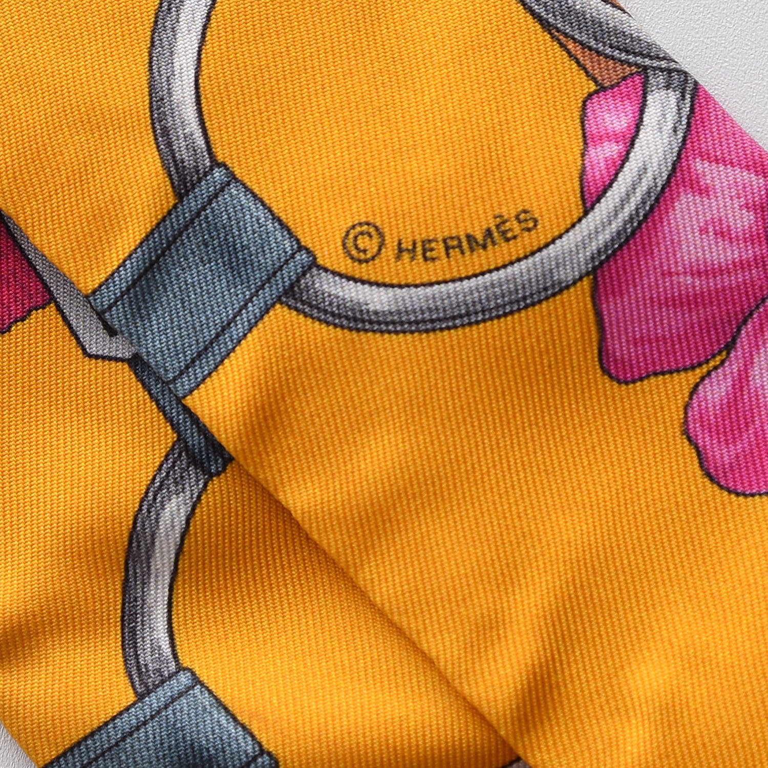 Hermes Silk Grand Manege Fleuri Twilly 5 of 5