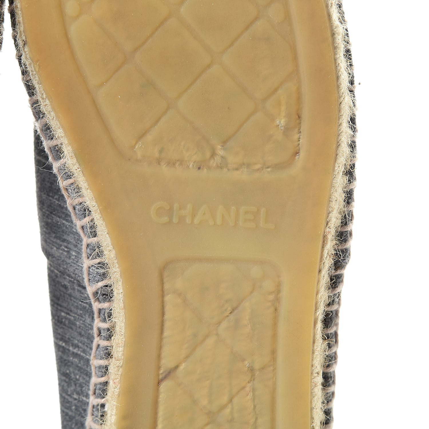 Chanel Striated Suede Espadrilles 41 Dark Grey 9 of 14