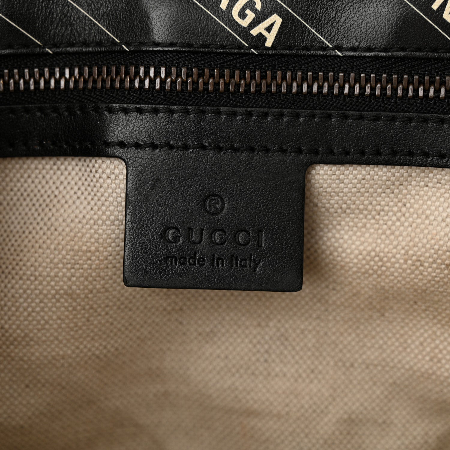 Gucci X BALENCIAGA Calfskin Matelasse Logo Print Small GG Marmont Shoulder Bag Black 6 of 14