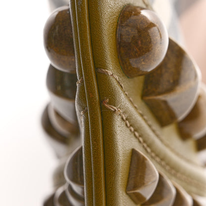 Burberry Nova Check Mega Stud Medium Alverton Hobo Green 13 of 14