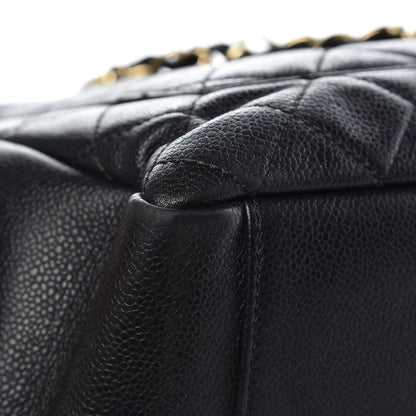 Chanel Caviar Quilted Grand Shopping Tote GST Black 10 of 16