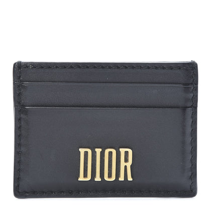 Christian Dior Calfskin D-Fence Card Holder Black 1 of 8