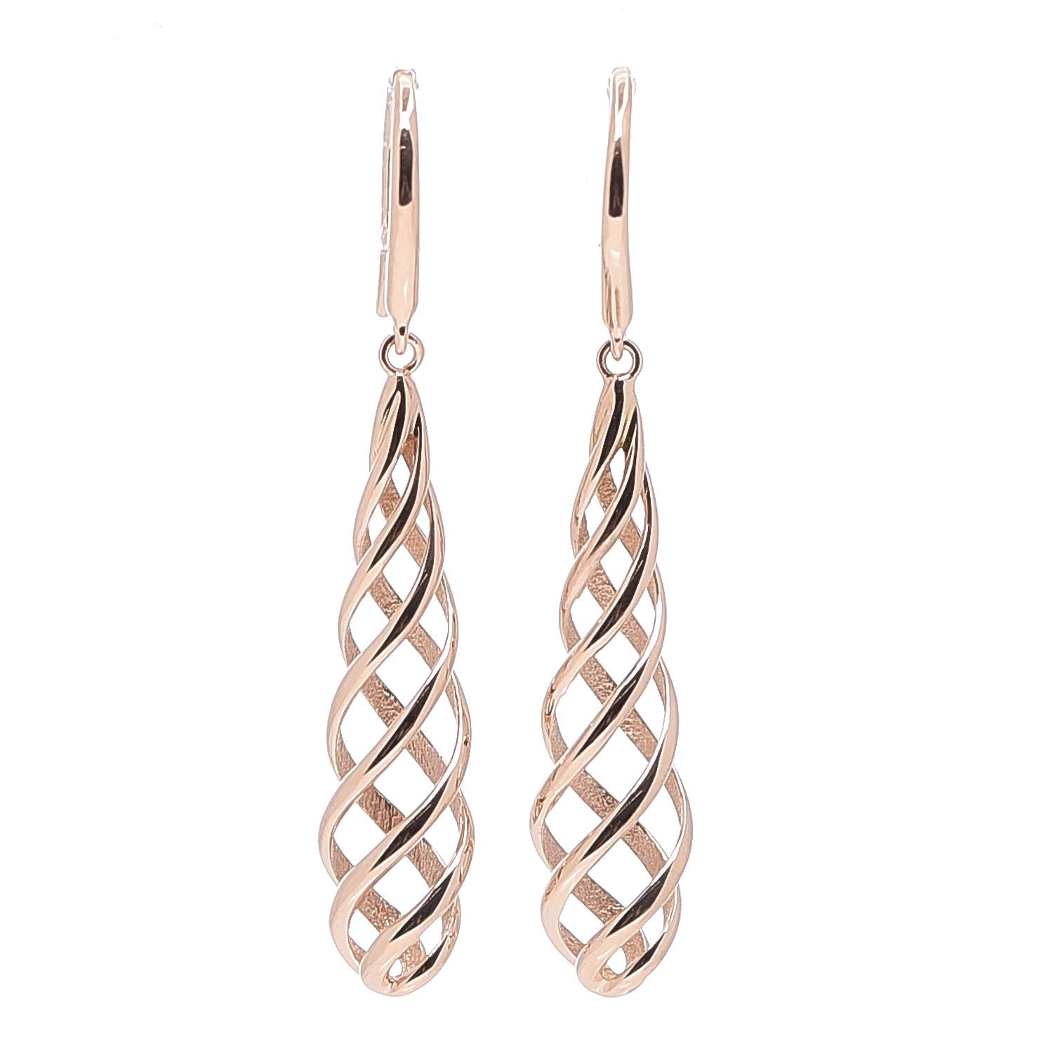 Tiffany 18K Rose Gold Venezia Luce Earrings 1 of 6