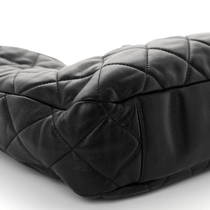 Chanel Lambskin Quilted Large CC Funky Town Hobo Black 9 of 10