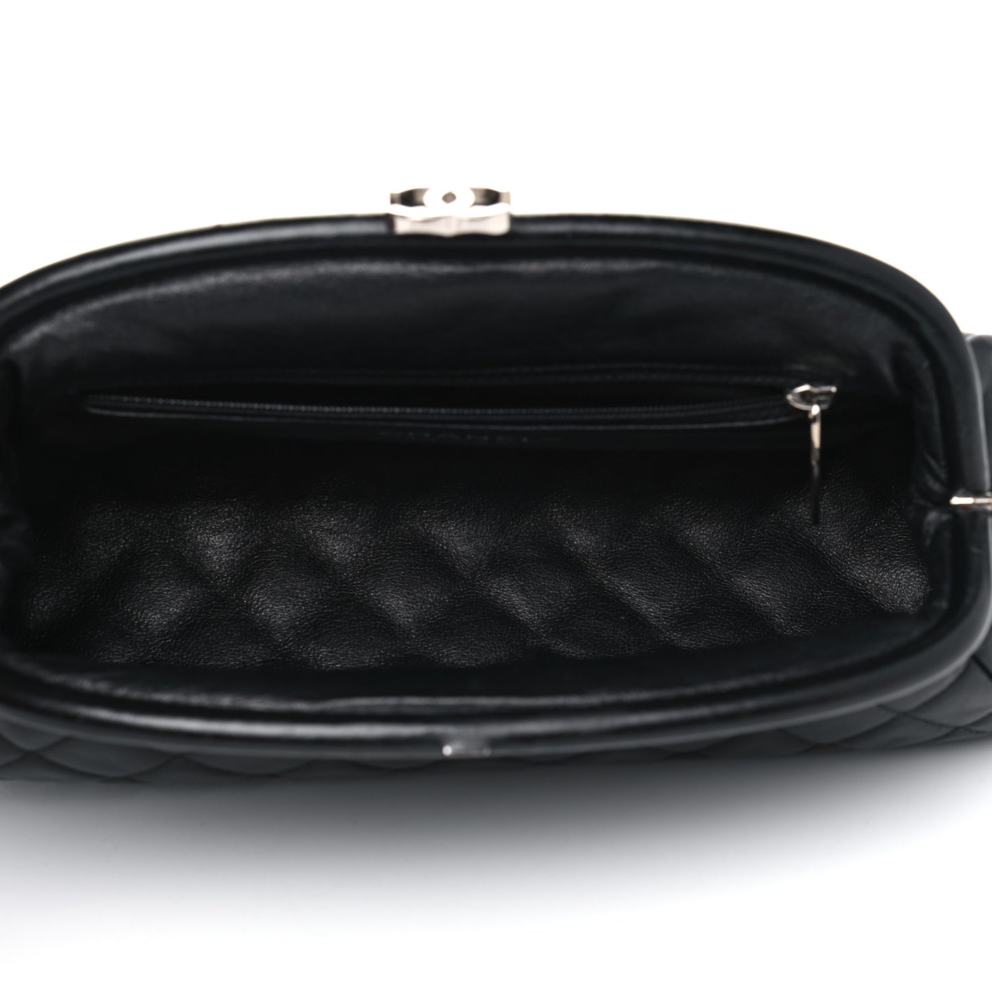 Lambskin Quilted Timeless Clutch Black