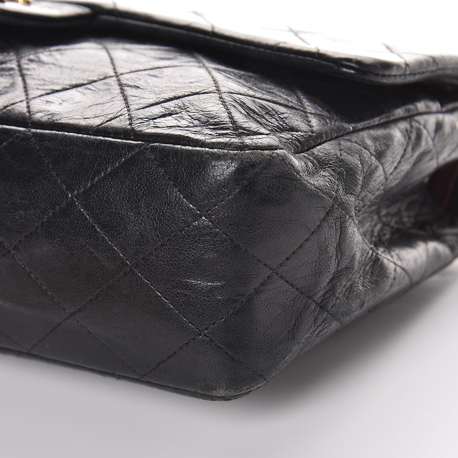 Chanel Lambskin Quilted Medium Double Flap Black 11 of 13