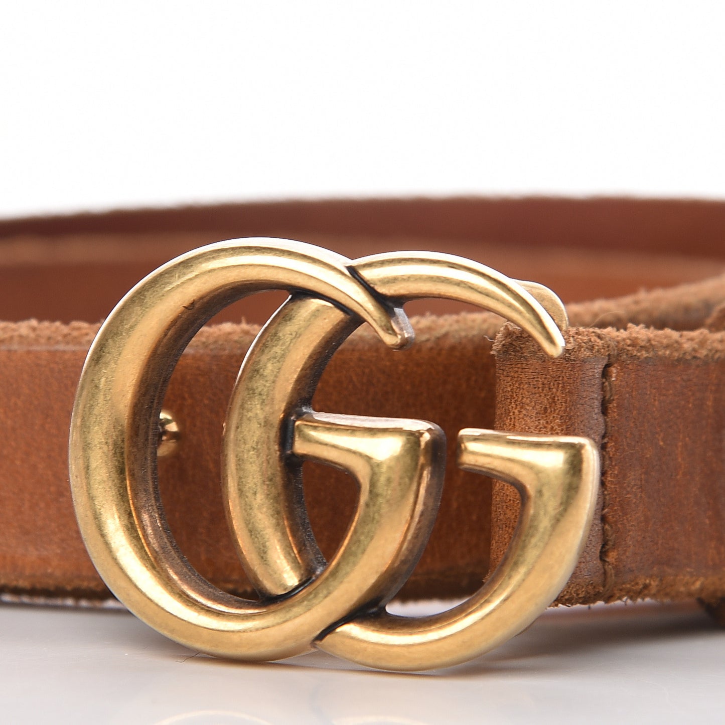 Faded Calfskin Double G 20mm Belt 80 32 Cuir