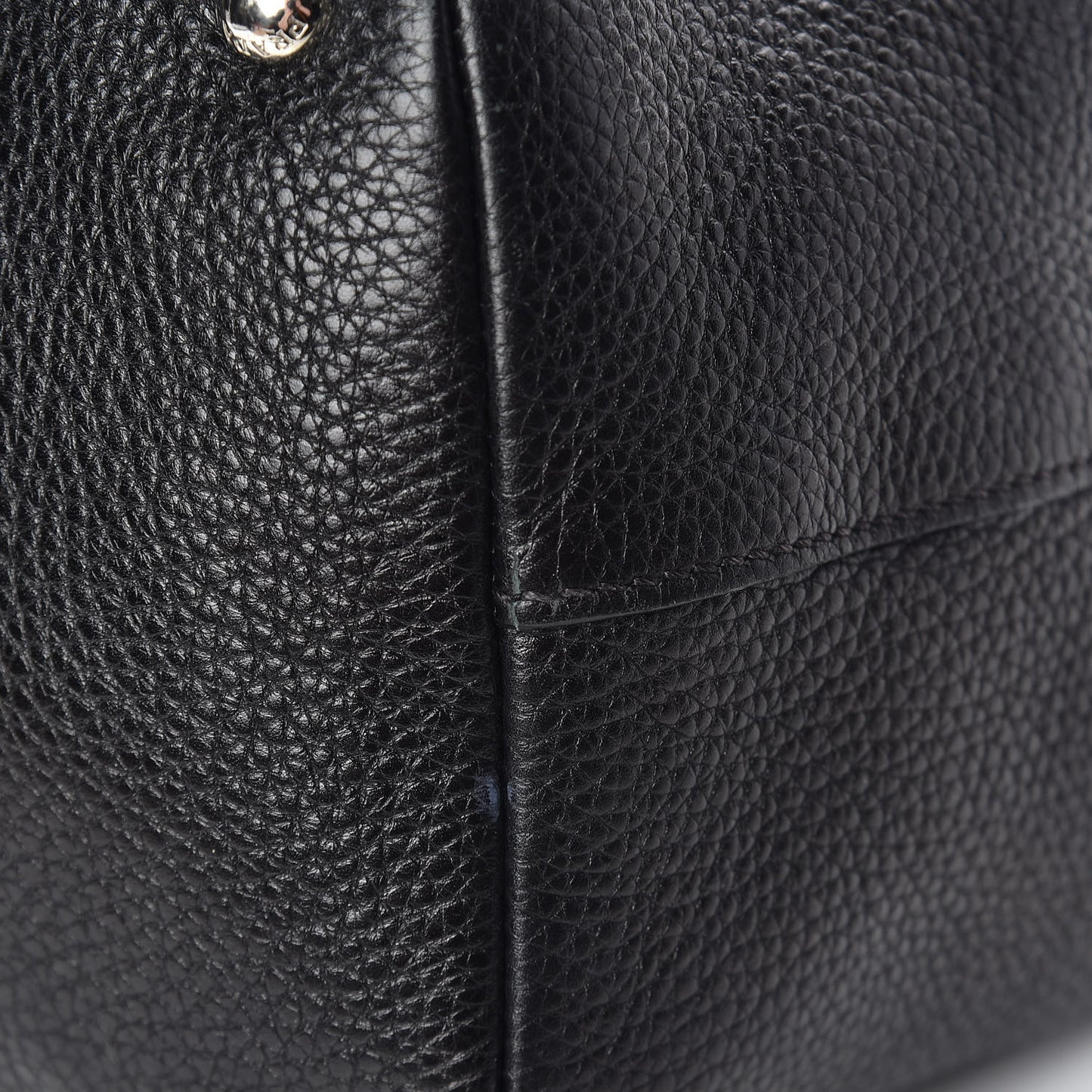 Vitello Daino Pocket Tote Black