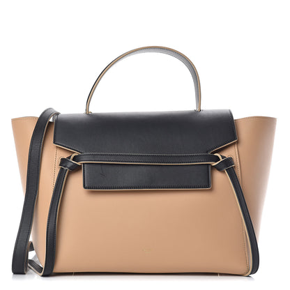 Celine Smooth Calfskin Mini Bi-Color Belt Bag Beige 1 of 15