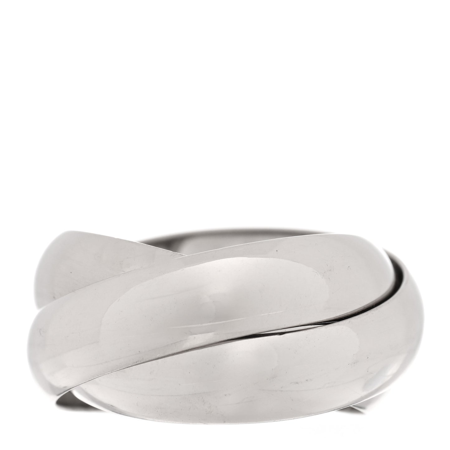 18K White Gold Large Trinity Ring 51 5.75