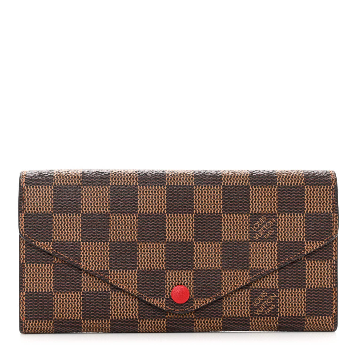 Louis Vuitton Damier Ebene Josephine Wallet Red 1 of 10