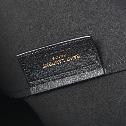 Saint Laurent Calfskin Large Shopping Tote Black 8 of 9