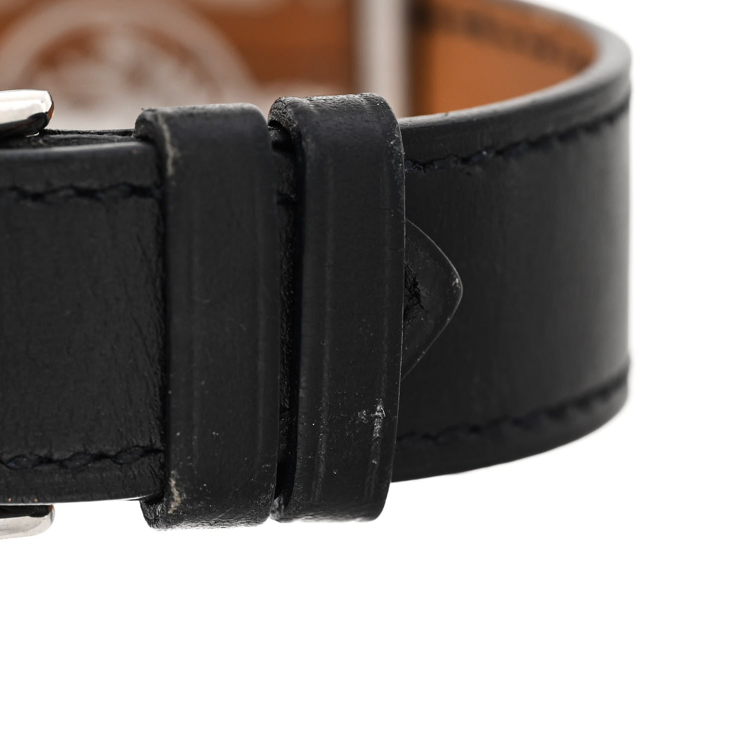 Hermes Stainless Steel Barenia 26mm Belt Quartz Watch Noir 5 of 5
