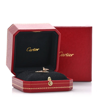 Cartier 18K Pink Gold Small Juste Un Clou Ring 53 6.5 5 of 5