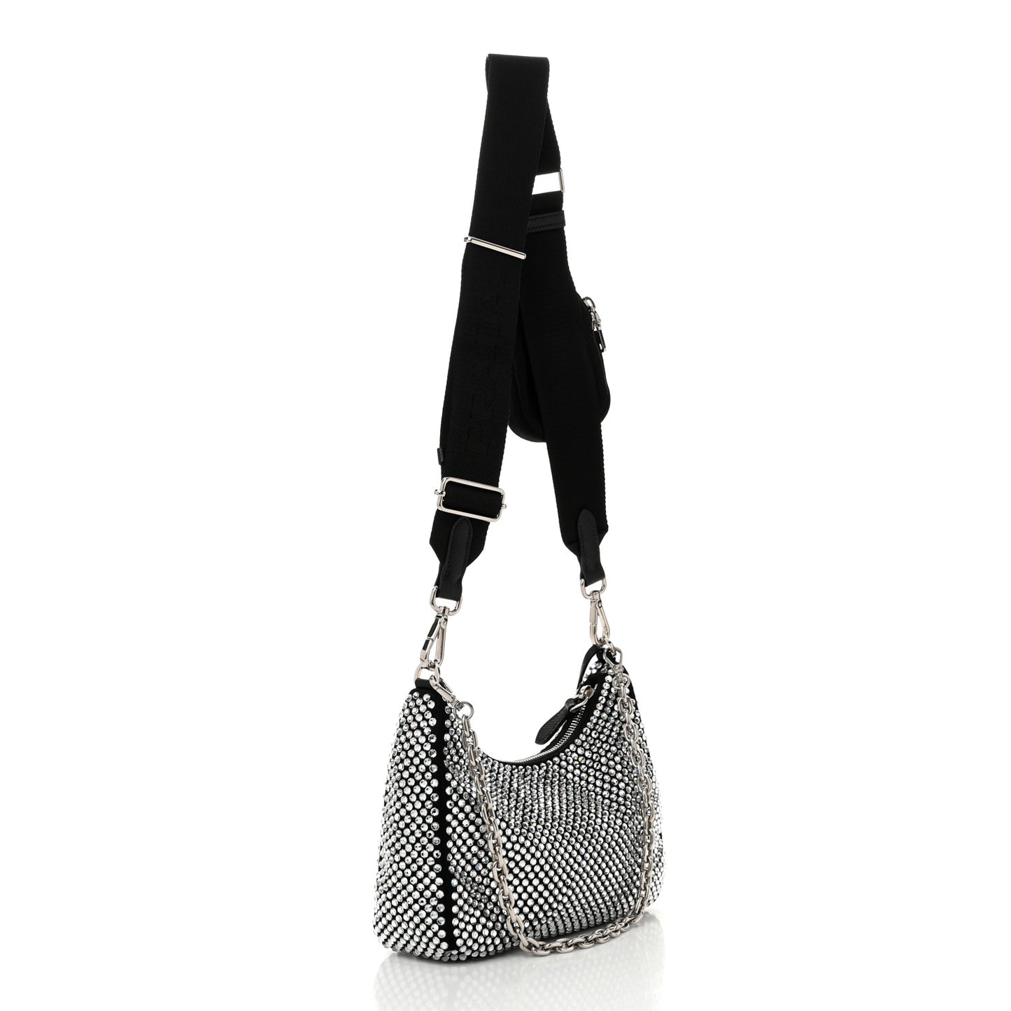 Satin Crystal Re-Edition 2005 Shoulder Bag Cristal