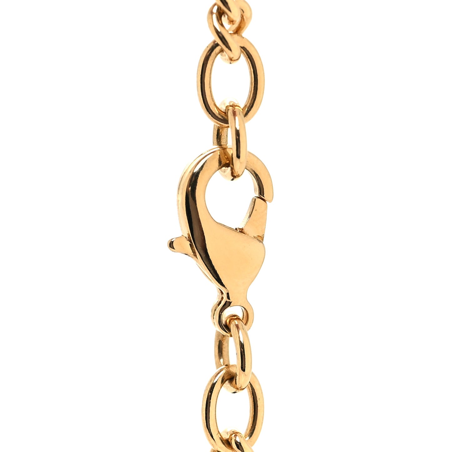 Textured Calfskin Enamel Single Porte Rouges Chain Black