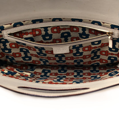 Gucci Guccissima Medium Punch Top Handle Tote White 5 of 16