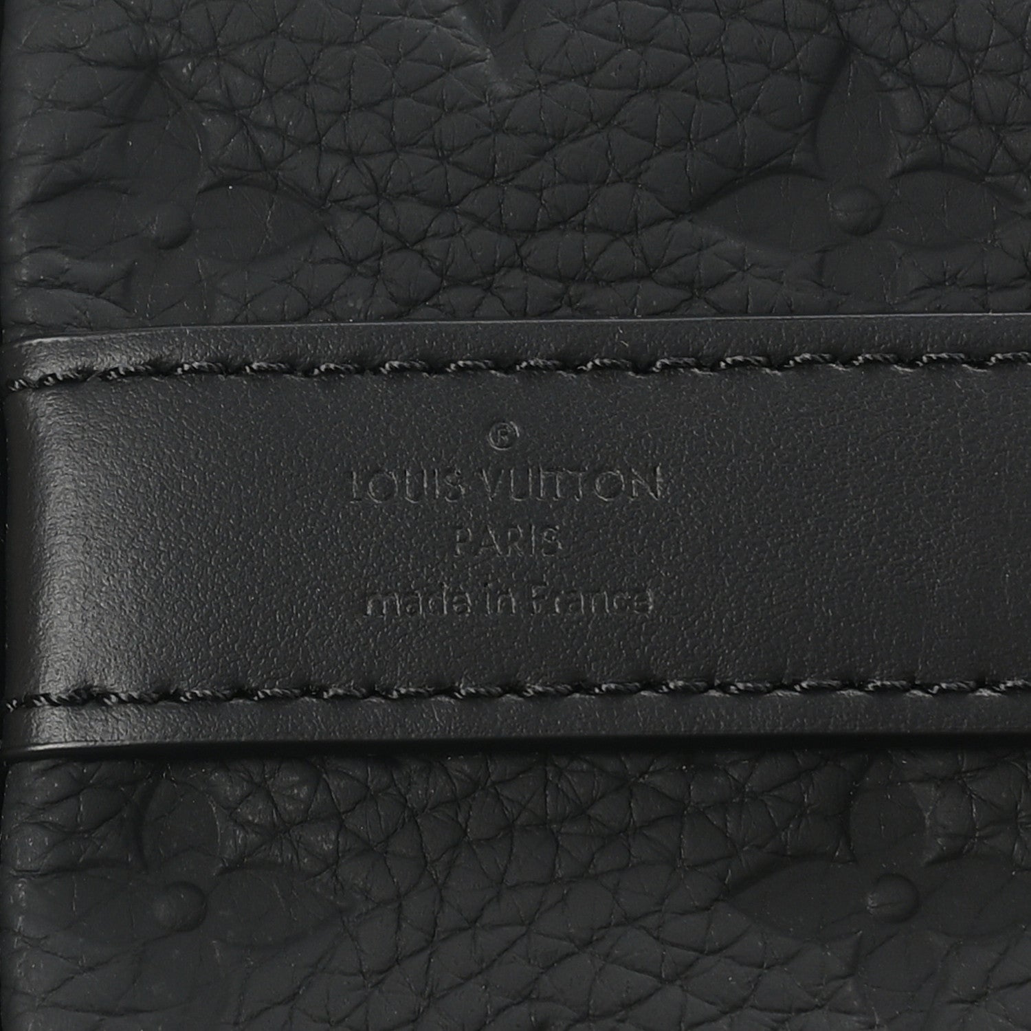 Louis Vuitton Monogram Taurillon Keepall Bandouliere 25 Black 6 of 10