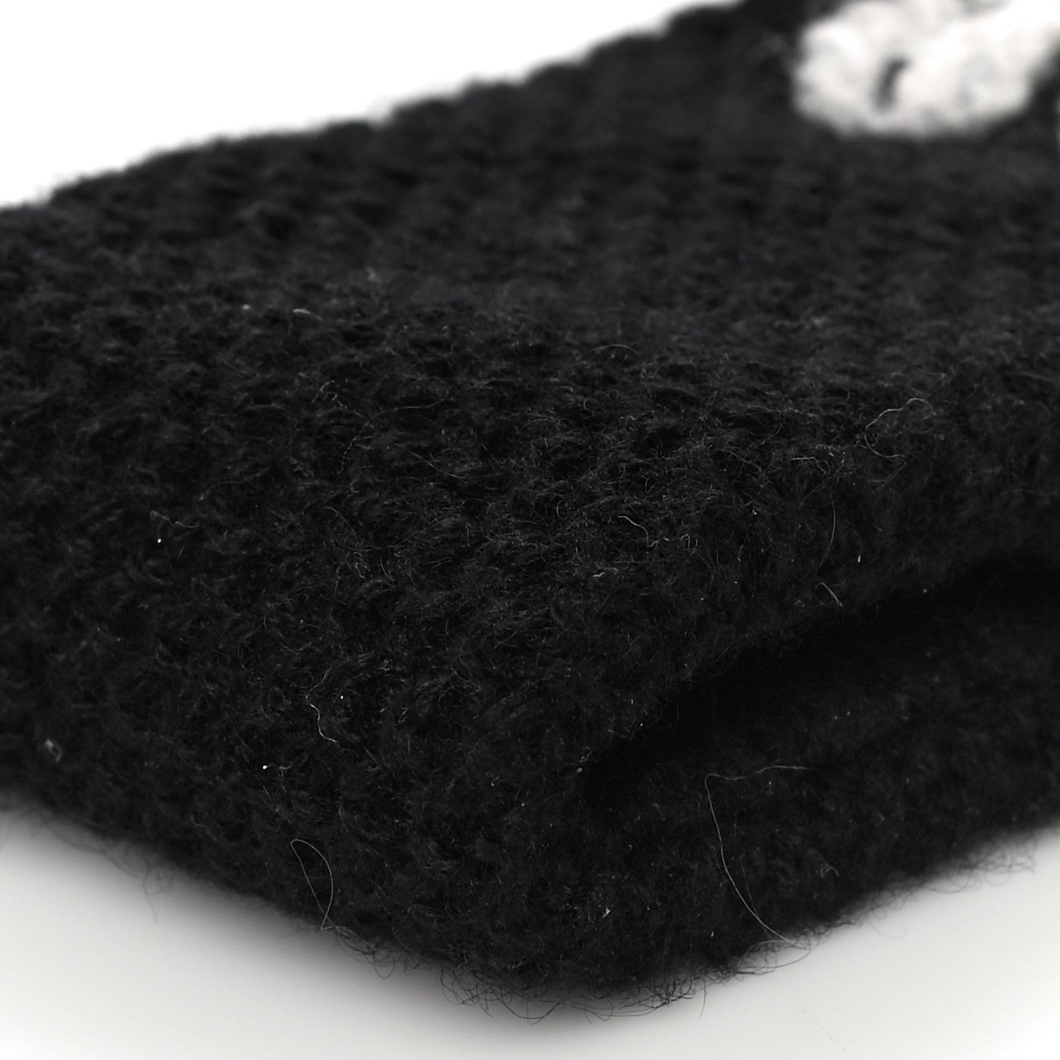 Chanel Cashmere CC Headband Black 6 of 8