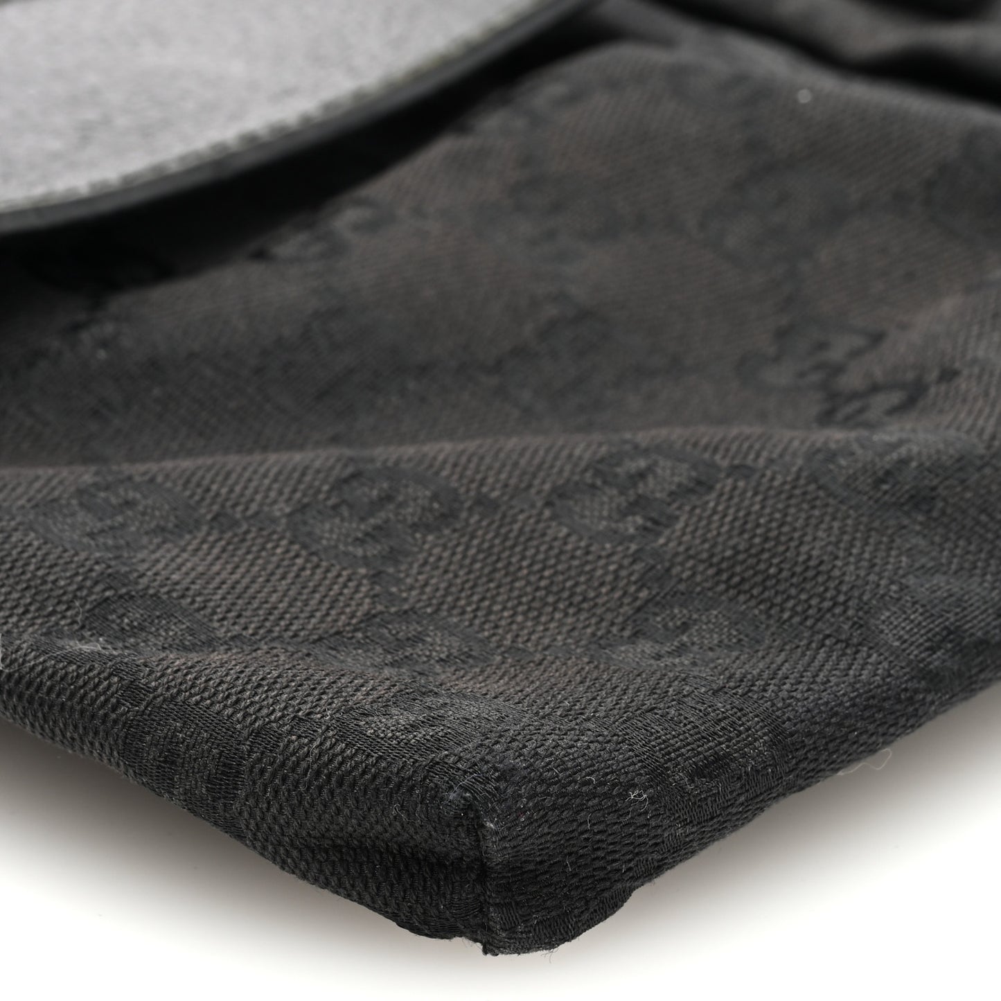 GG Monogram Double Pocket Belt Bag Black